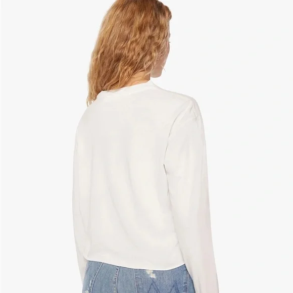 MOTHER The L/S Slouchy Cut Off - Picture 4 of 8
